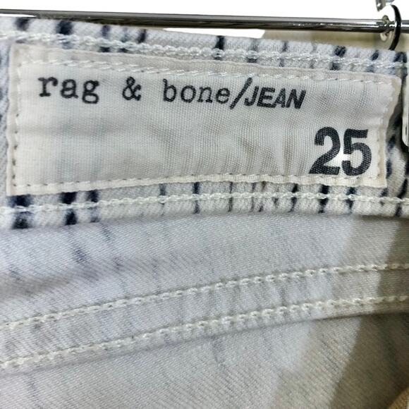 Rag & Bone Skinny Jeans in Riptide Tie Dye Stripe Wash Size 25 - Picture 8 of 10